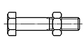 Armet - kielce Śruby z łbem sześciokątnym  z gwintem na części trzpienia do konstrukcji stalowych